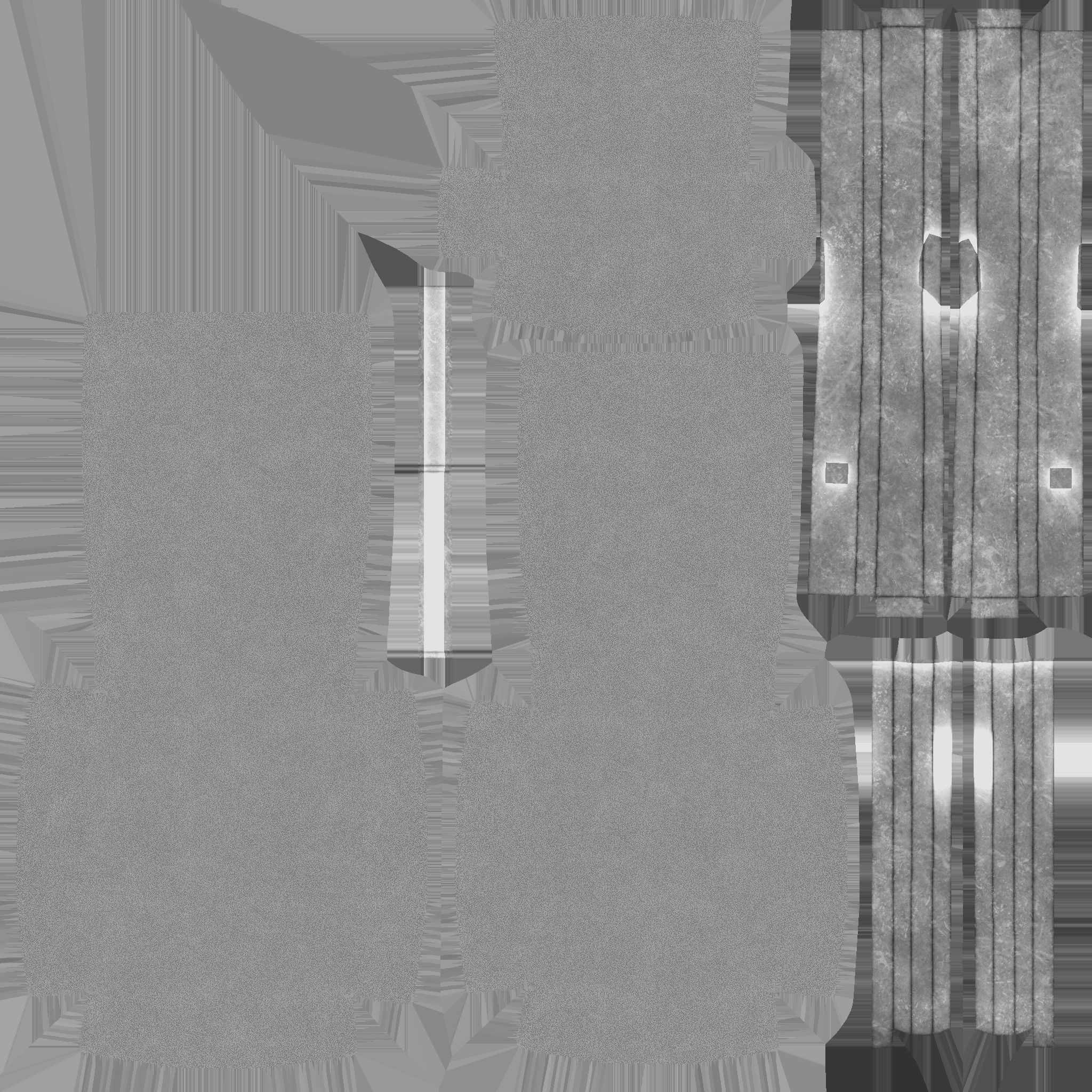 Dark Blue Armchair - Furniture Interior Design Low-poly 3D model_17