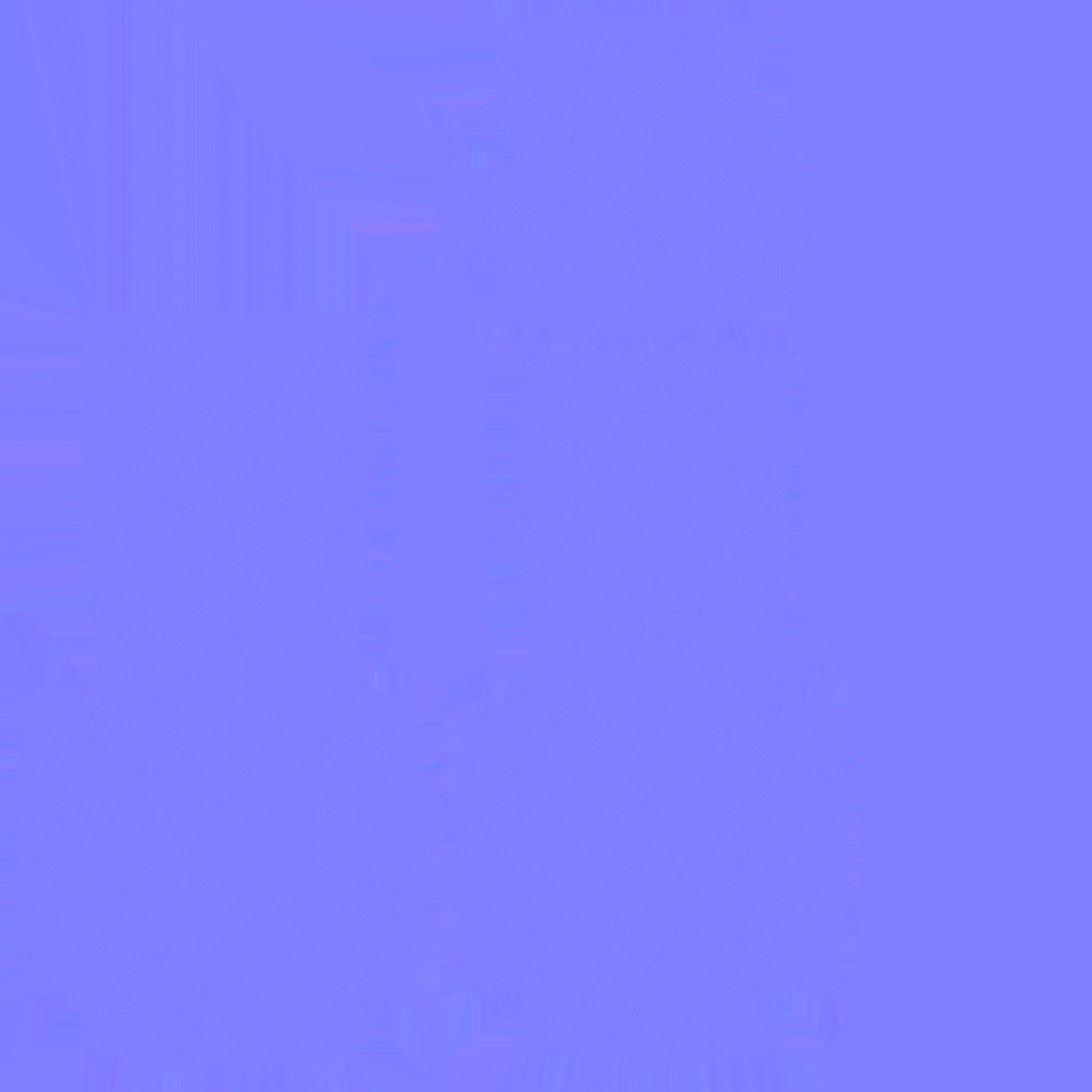 Dark Blue Armchair - Furniture Interior Design Low-poly 3D model_16