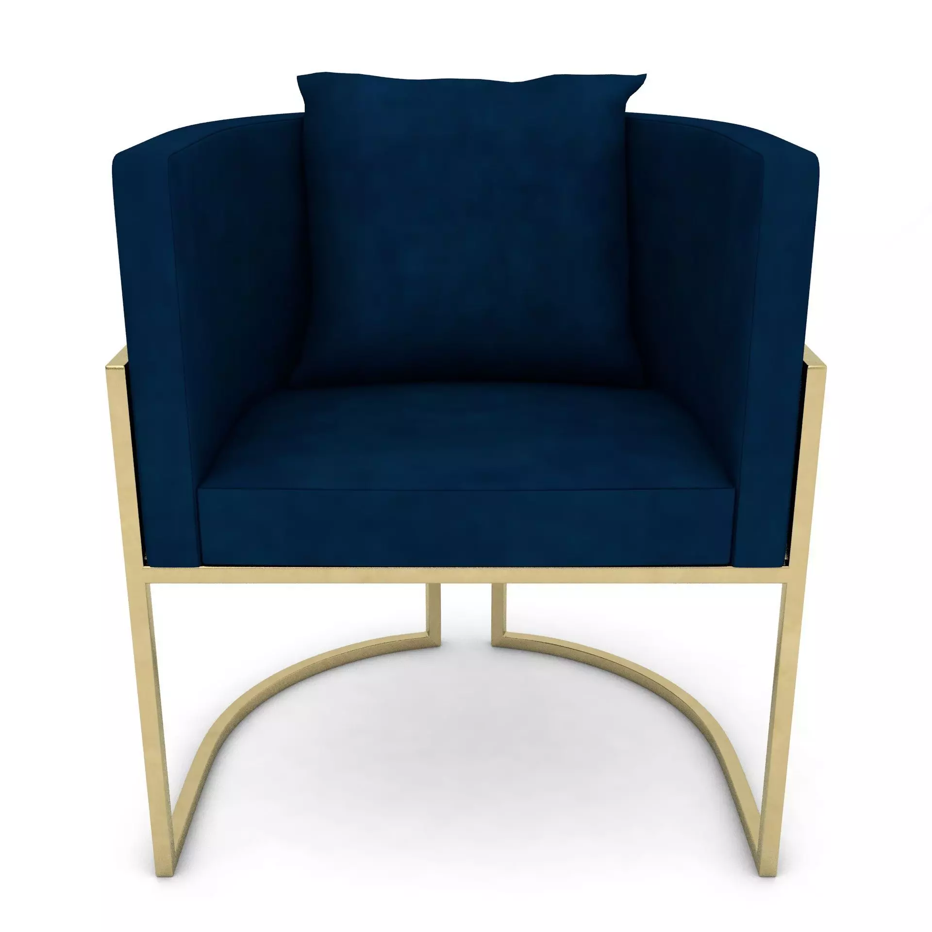 Dining chair with armrest - Glb for Augmented reality 3D model