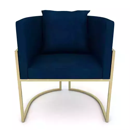 Dining chair with armrest - Glb for Augmented reality