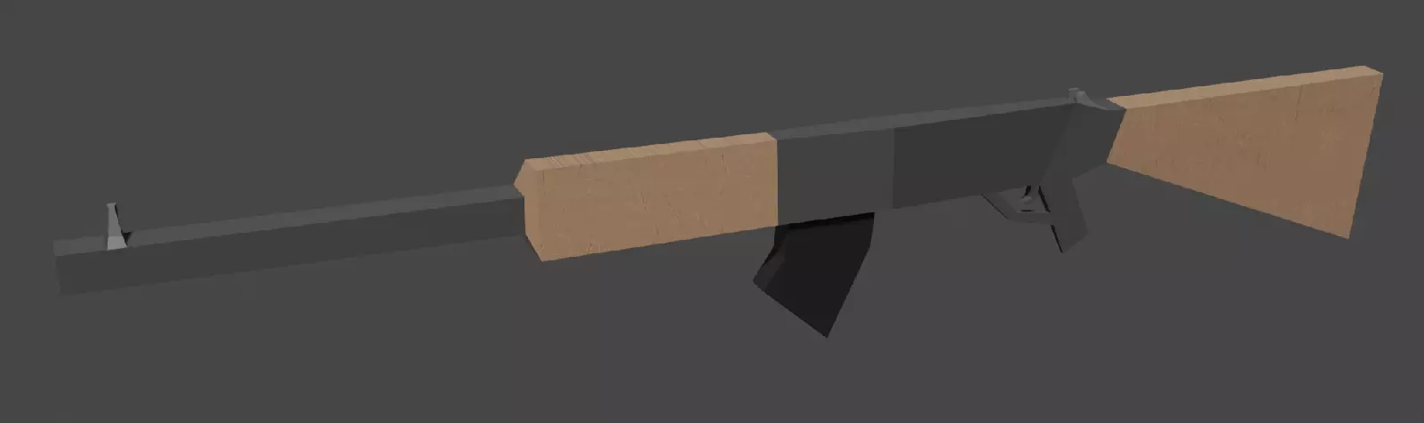 Low Polly Gun Free low-poly 3D model