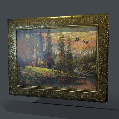 Old Picture Low-poly 3D model