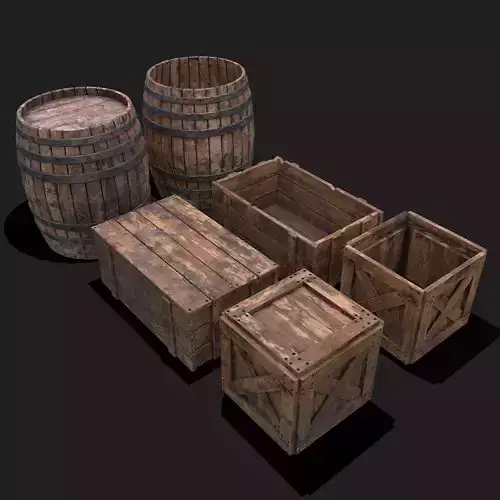 Fishing Barrels and Crates 