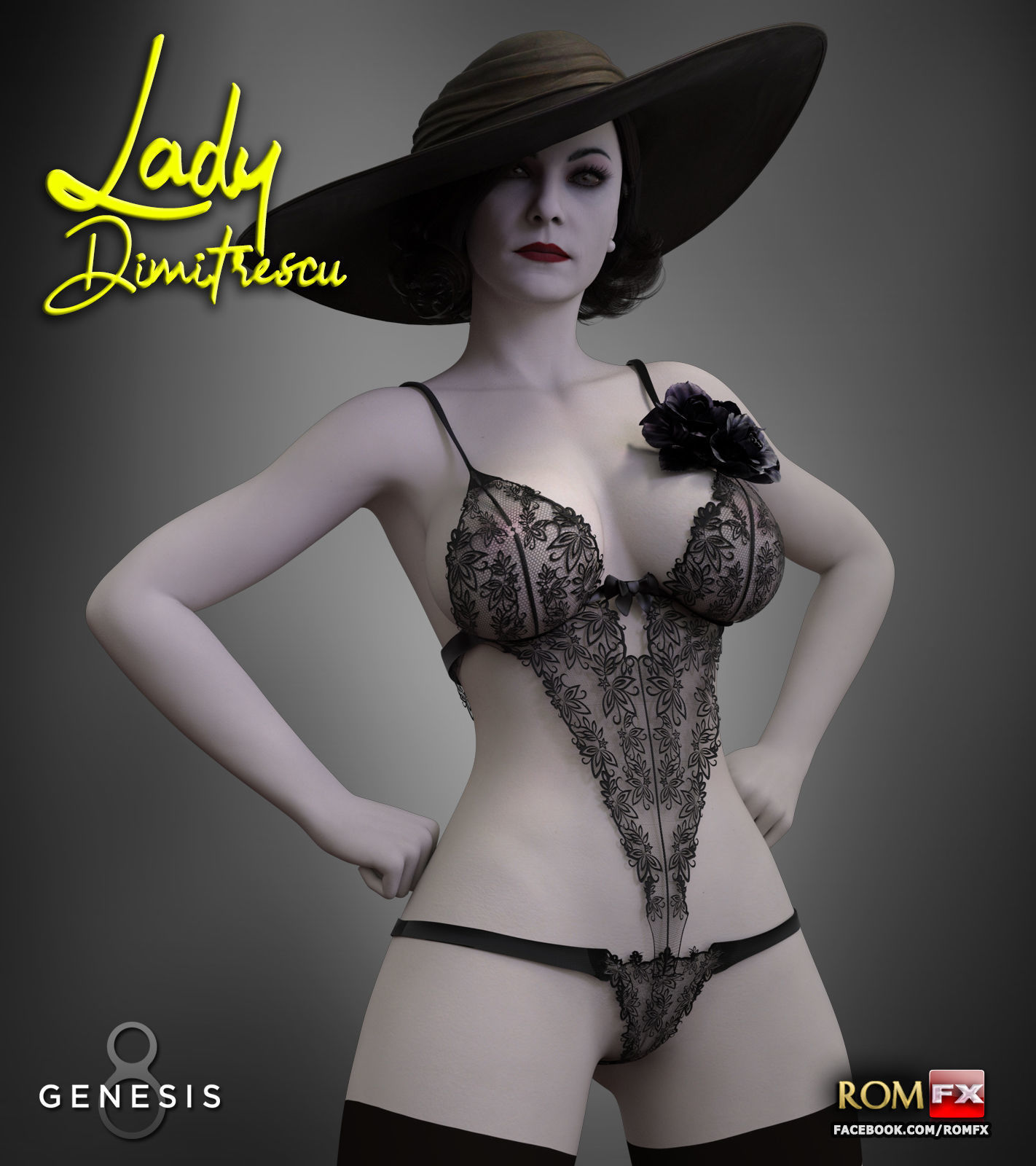 Lady Dimitrescu For G8F And G8-1F 3D model_2