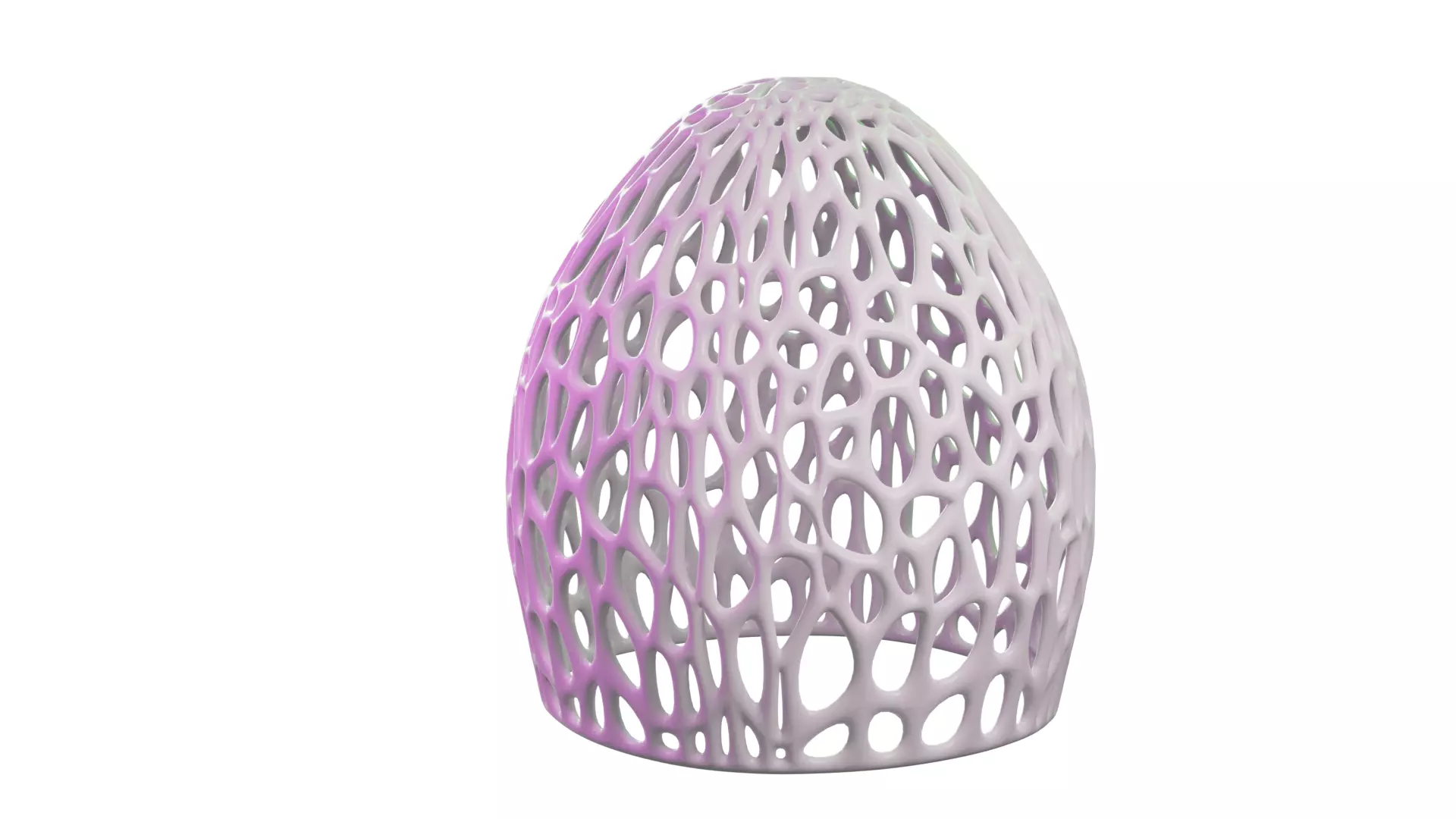 Voronoi 3D Printable Lampshade Free 3D print model