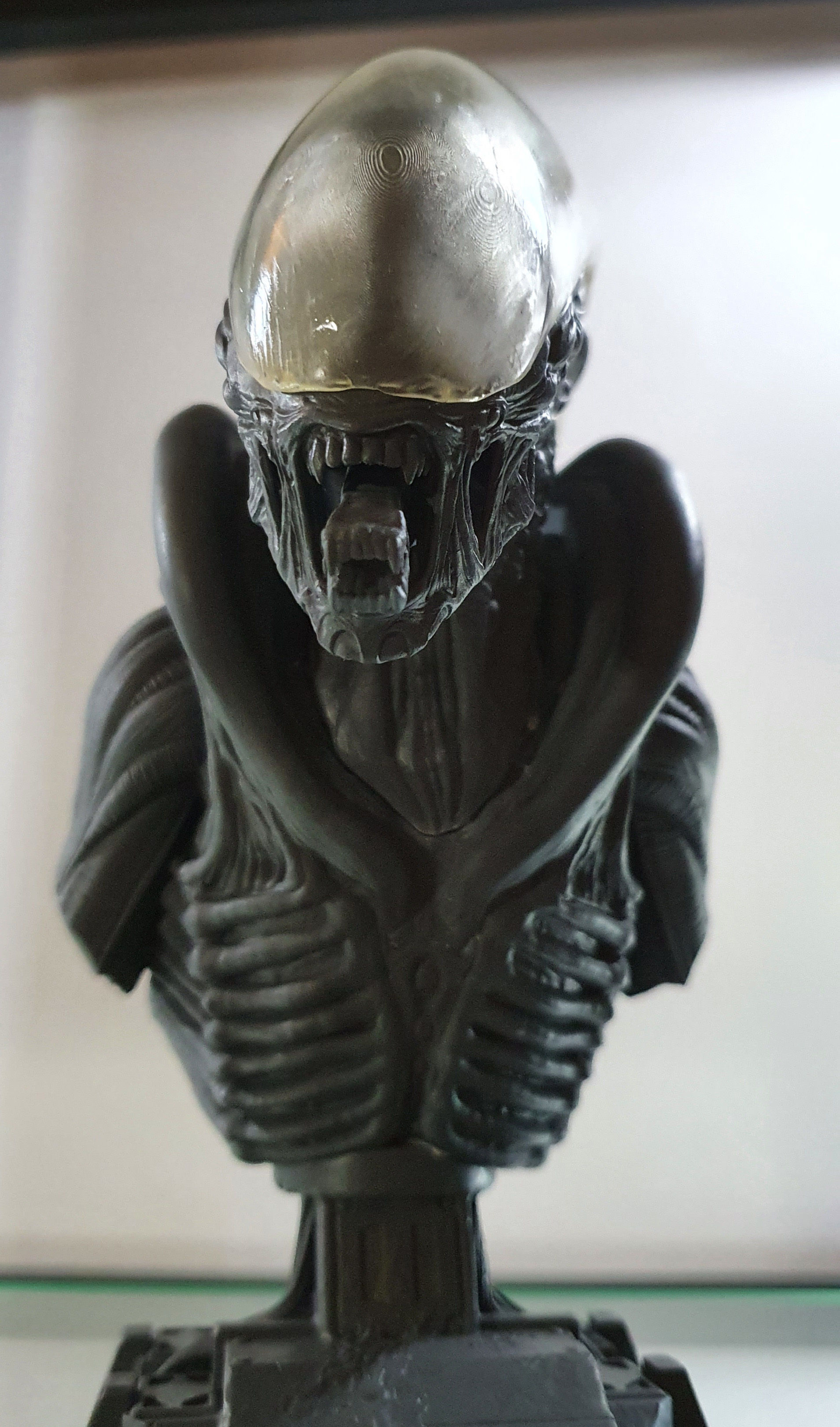 Dog alien Bust - printable STL 3D print model_12