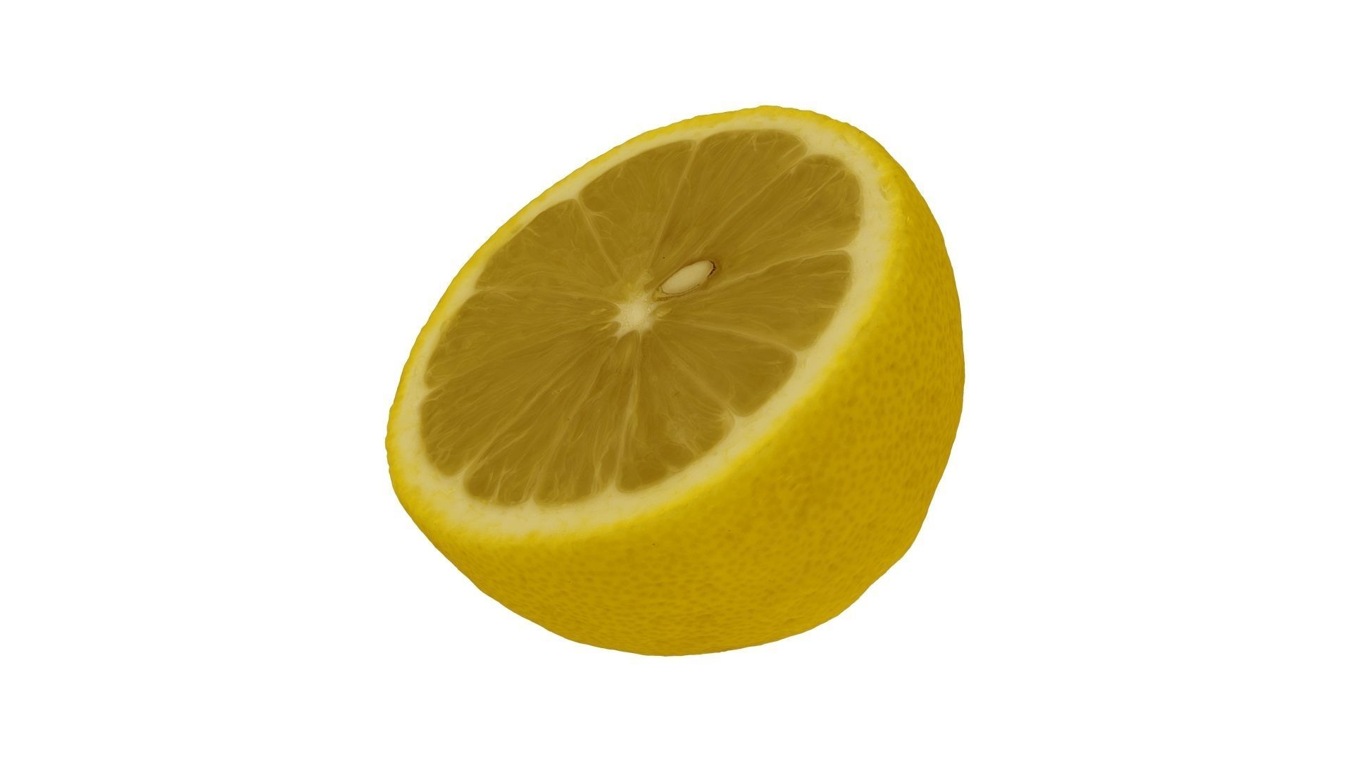 Half a Lemon - Extreme Definition Scanned 3D model_3