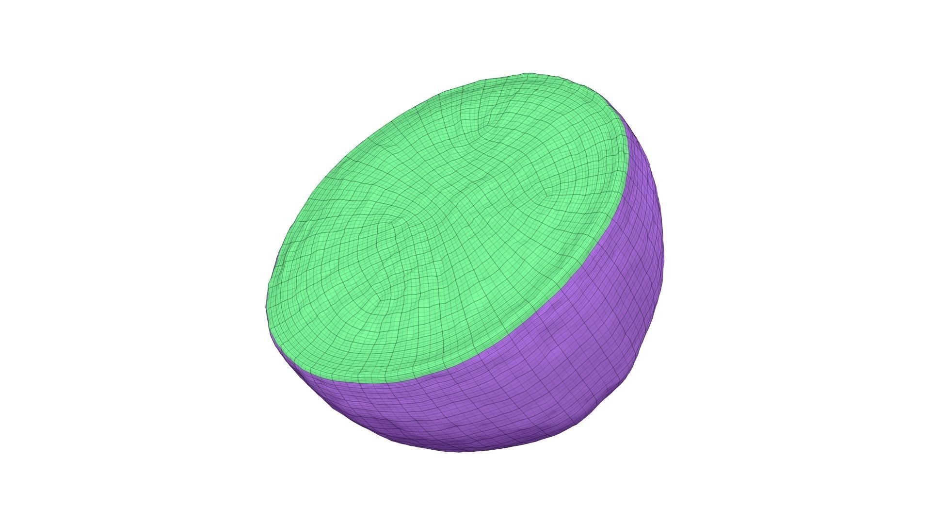 Half a Lemon - Extreme Definition Scanned 3D model_6