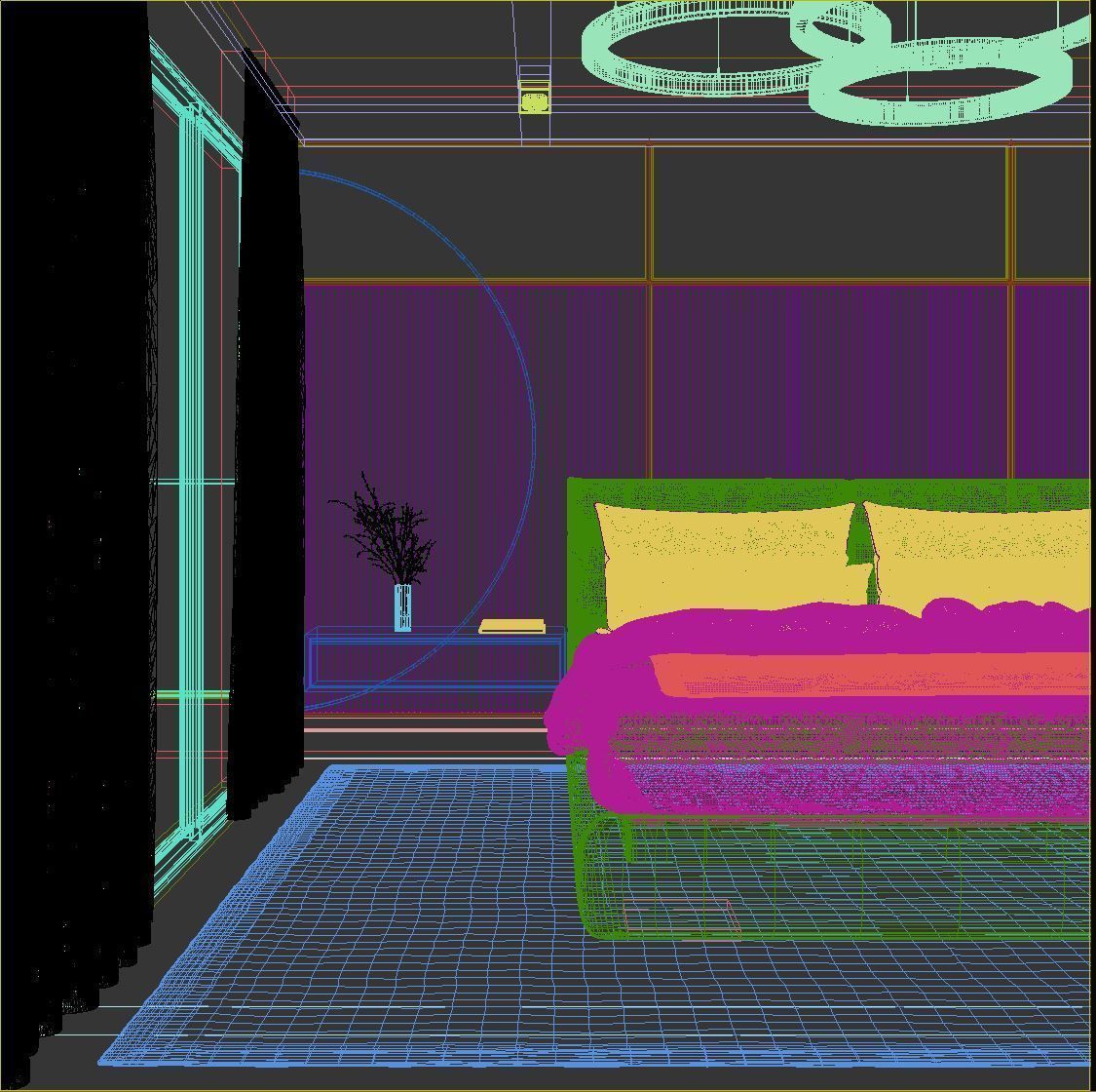 Luxury Master Bedroom 3D model 3D model_4