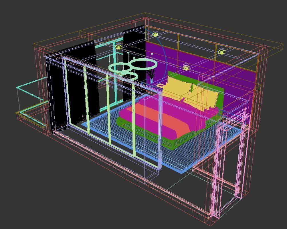 Luxury Master Bedroom 3D model 3D model_5