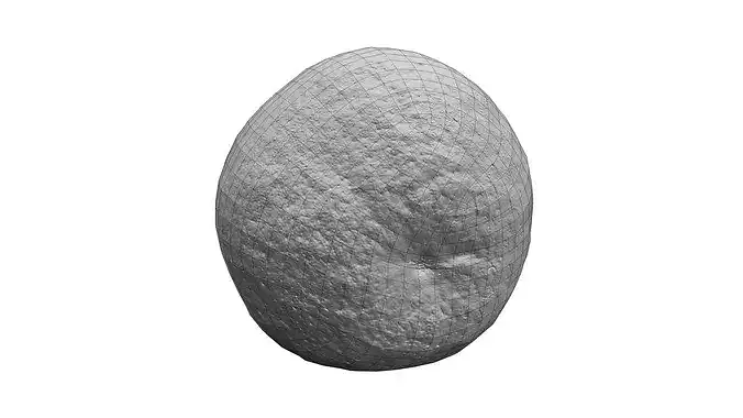 Bahia Orange - Real-Time Scanned Low-poly 3D model 6