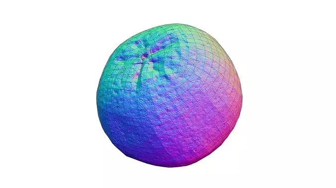 Bahia Orange - Real-Time Scanned Low-poly 3D model 2