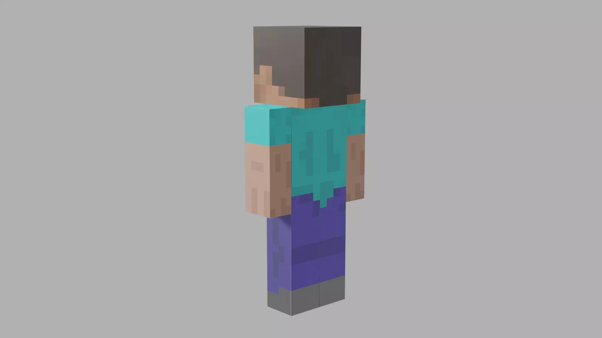 Minecraft Steve Low-poly 3D model_0