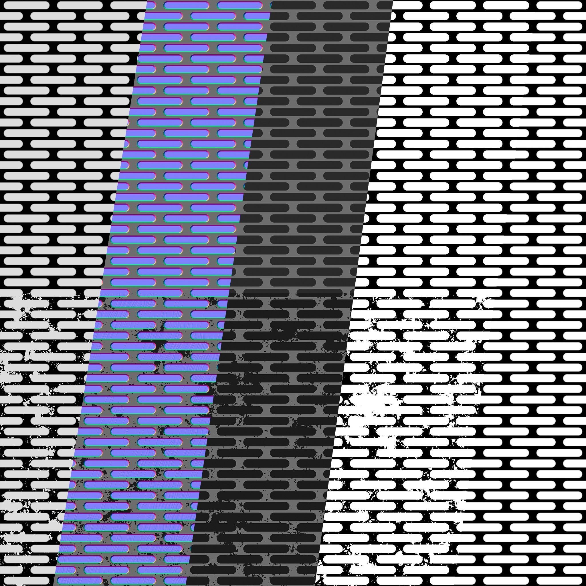 Metal Tiling Floor 3D model_6