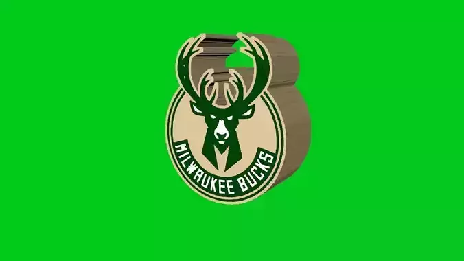 Milwaukee Bucks Team Logo 3D model