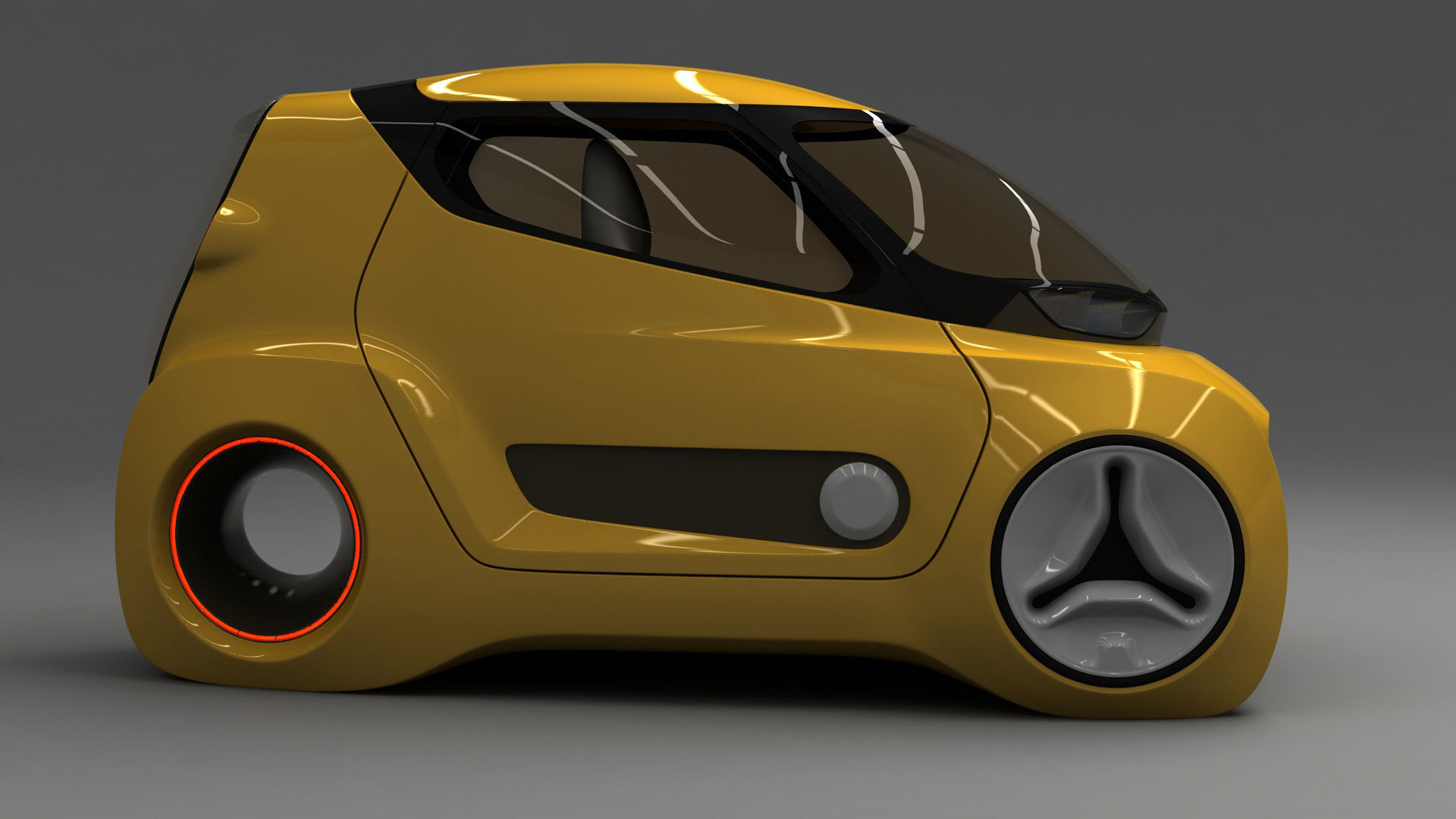 Kancil EV 5 v2 Trike Concept 2021 3D model_4