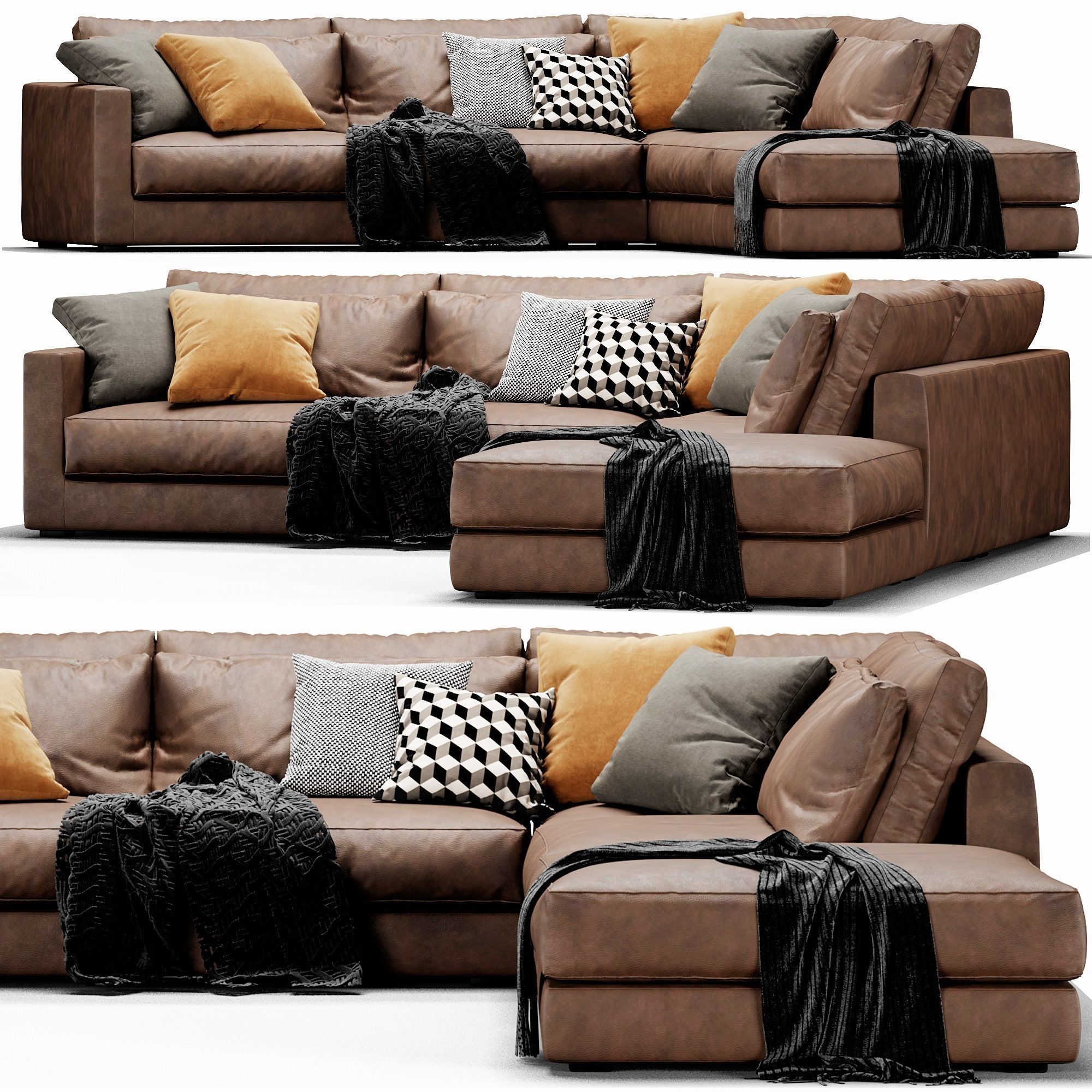 Linteloo Mauro Sectional 3D model_2