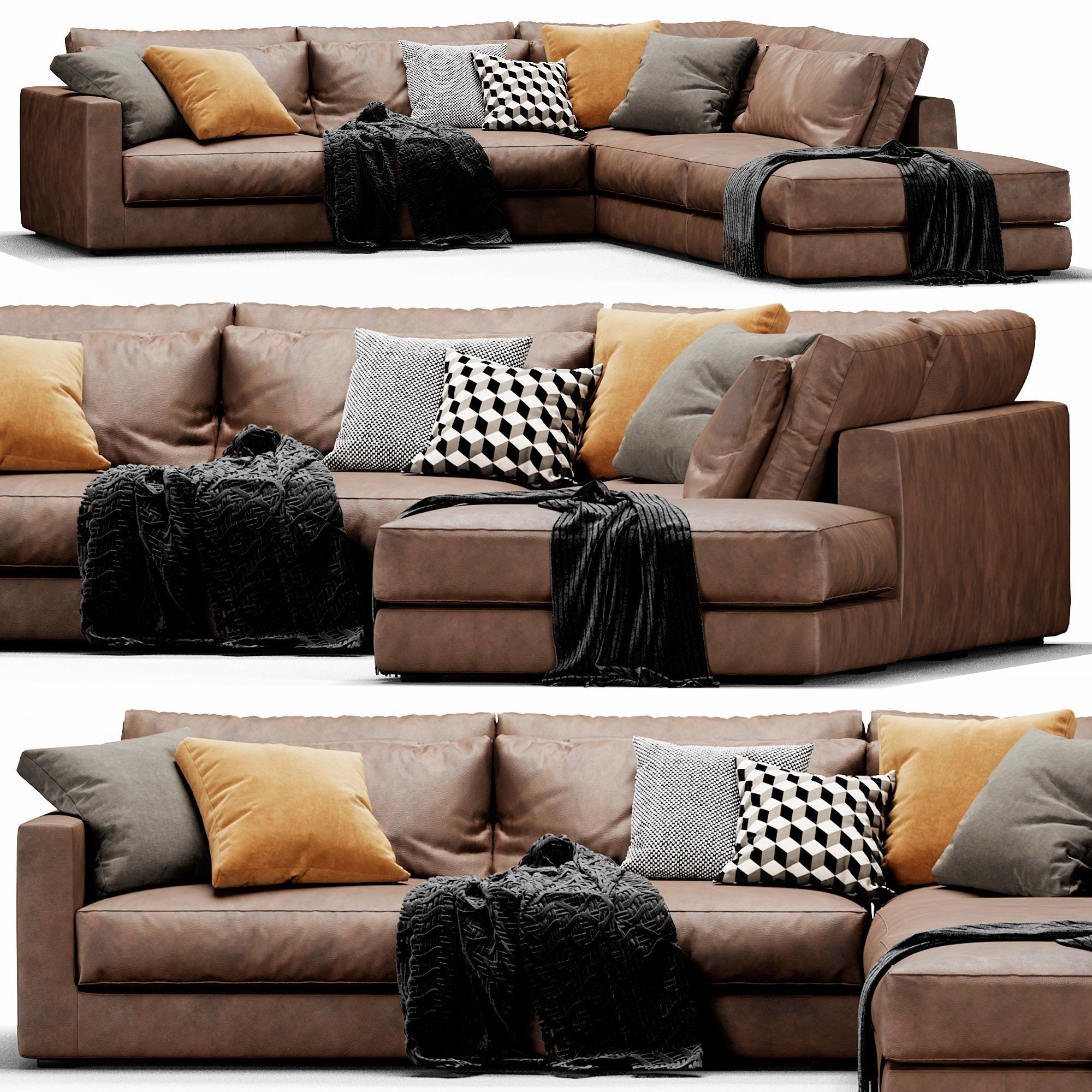 Linteloo Mauro Sectional 3D model_3