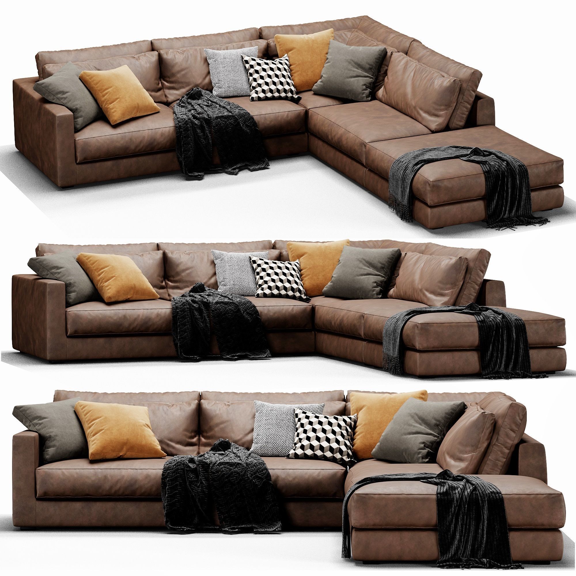Linteloo Mauro Sectional 3D model_5
