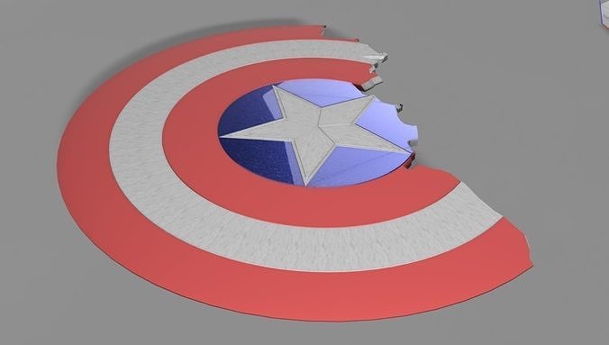 Captain America Broken Shield From Avengers Endgame To Print 3D print model