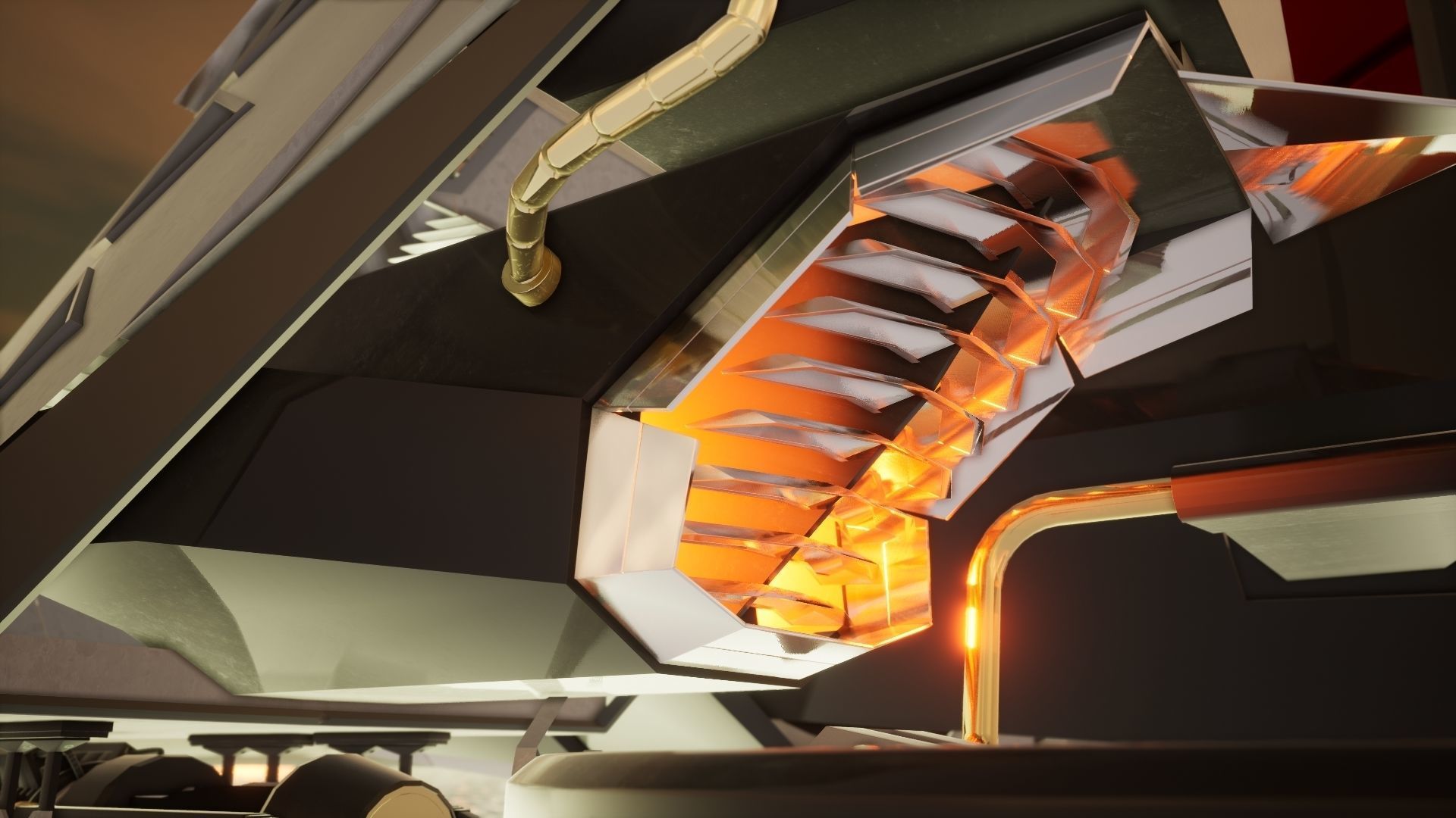 Aircraft X-Wing Low-poly 3D model_11