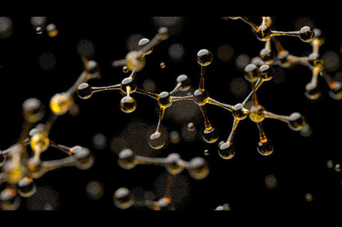 molecular Oil combined animation 3D model