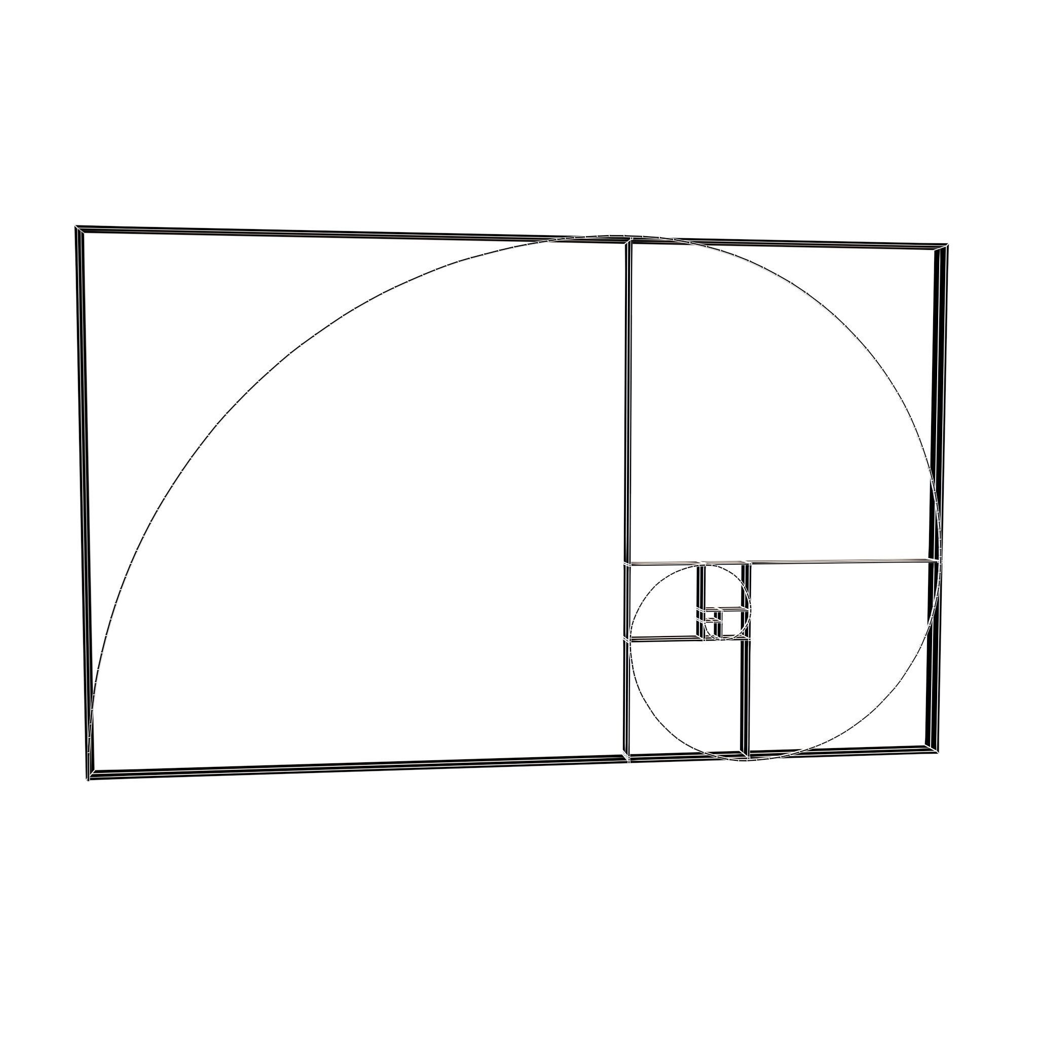 Golden Ratio v1 002 Low-poly 3D model_4