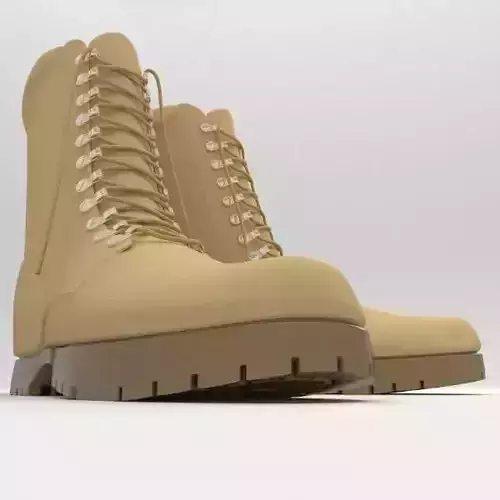 Hiking boots 3D model