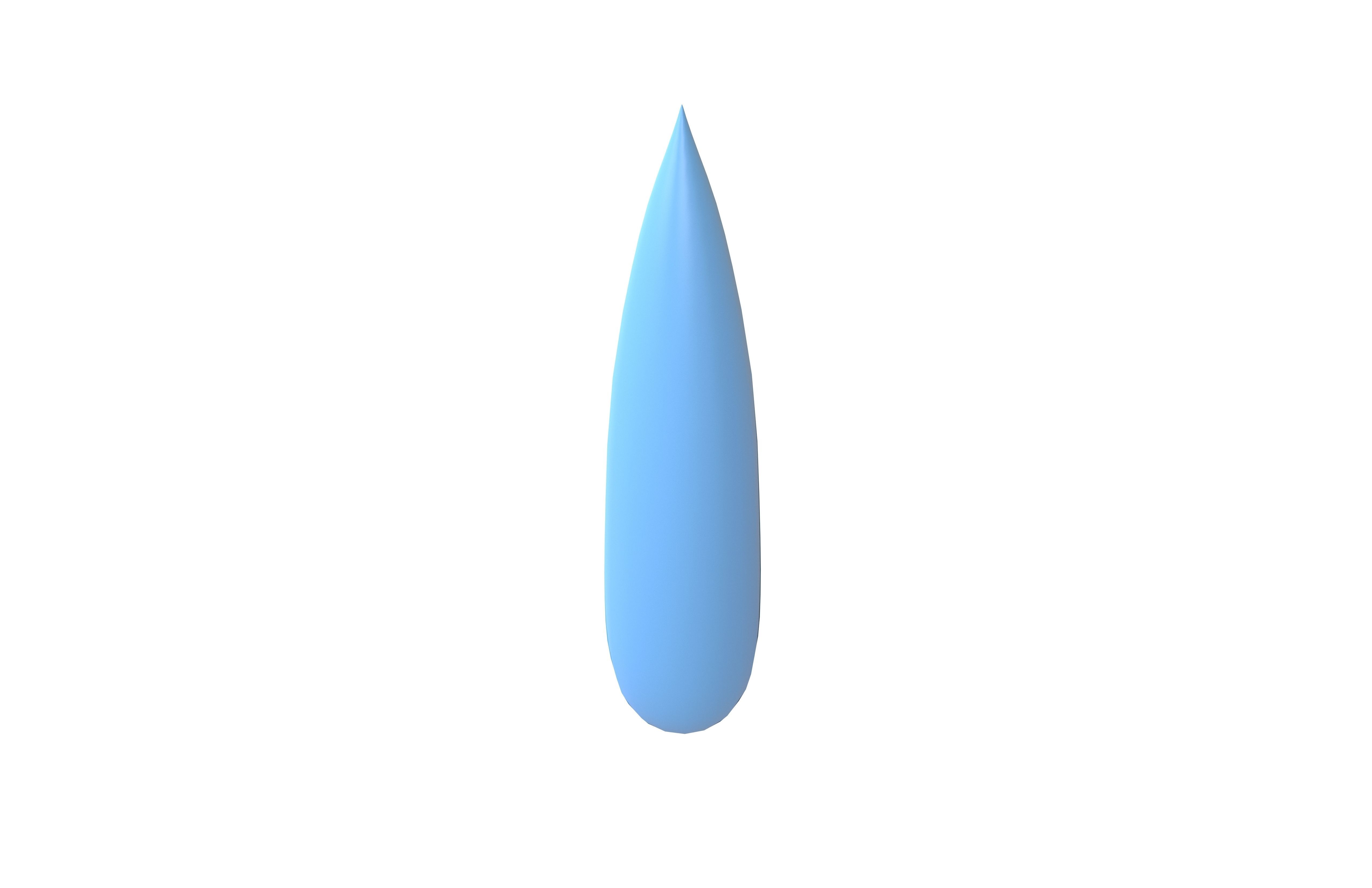 Water Drops v2 001 Low-poly 3D model_2