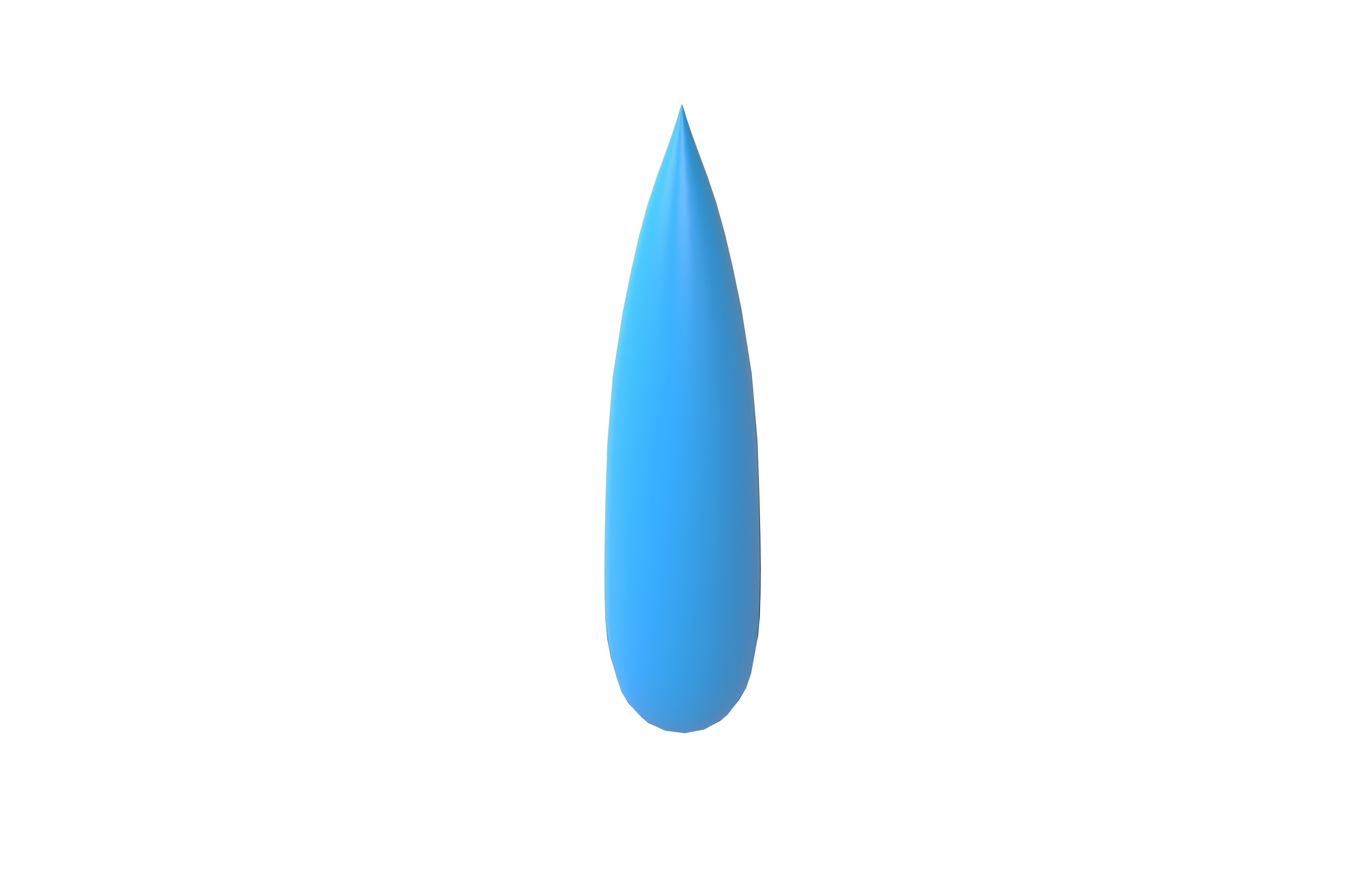 Water Drops v2 003 Low-poly 3D model_2