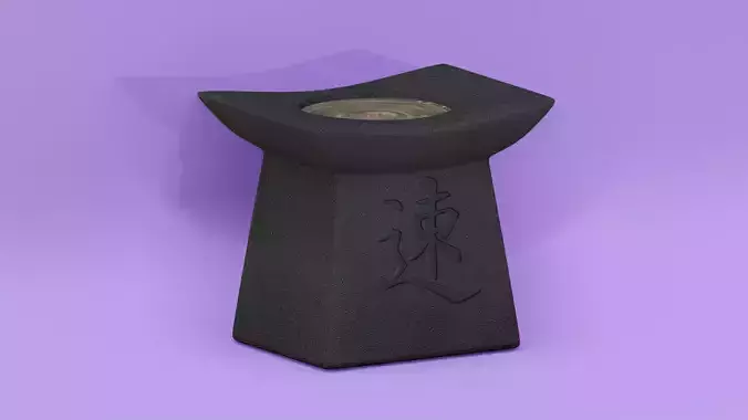 Aroma lamp Symbol with hieroglyph 