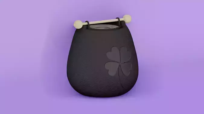 Aroma lamp Clover with  quatrefoil