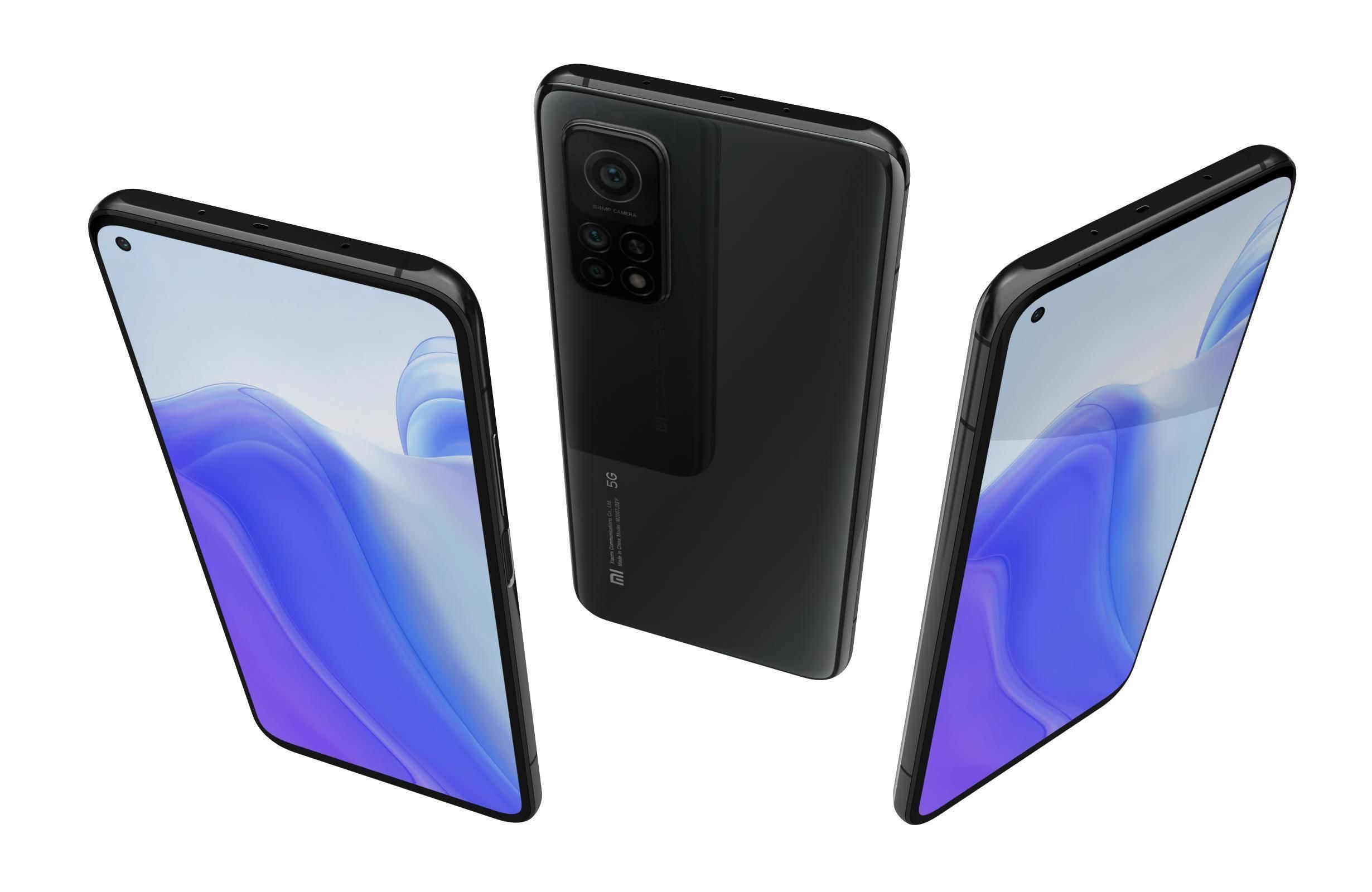 Xiaomi Mi 10T Cosmic Black 3D model_1