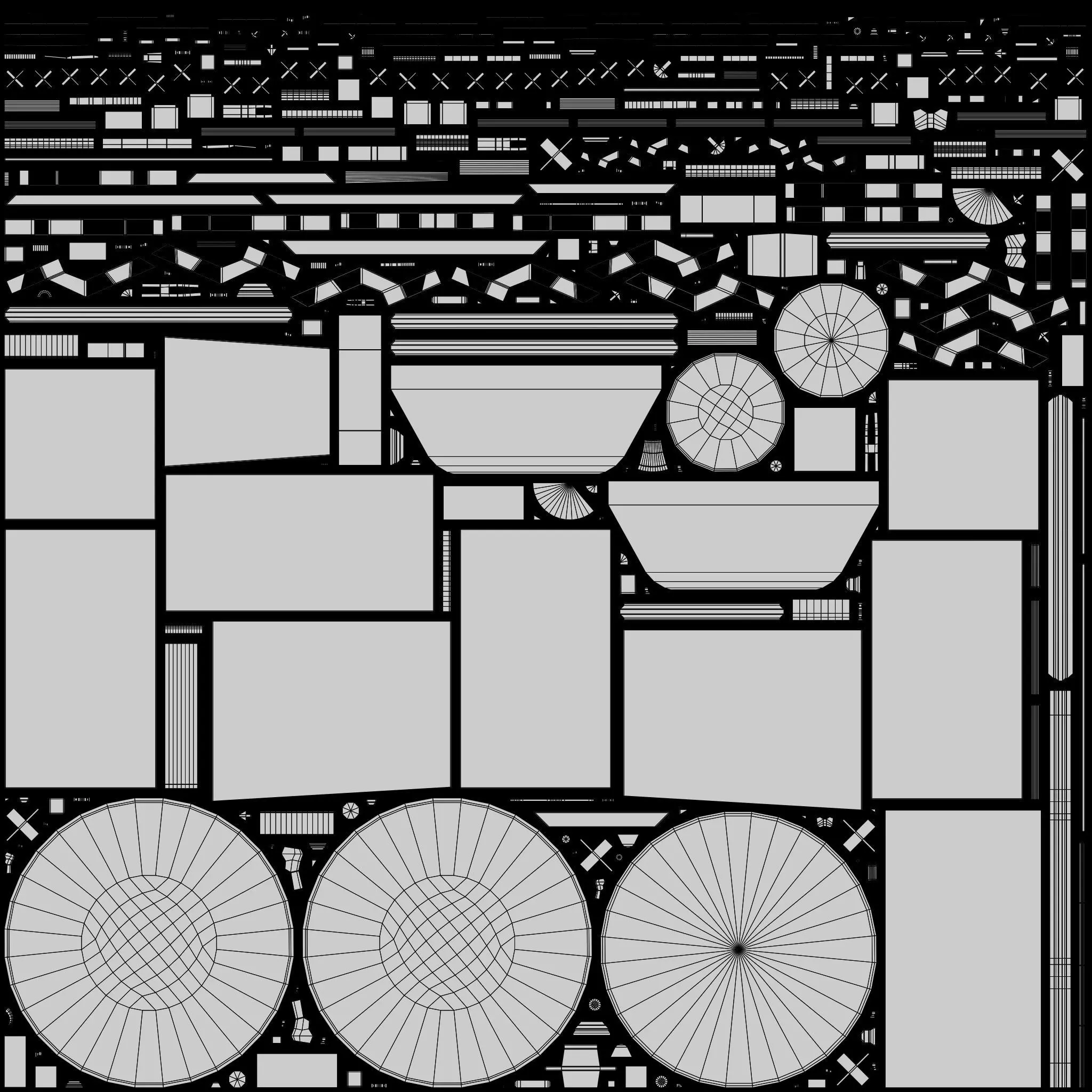 Weather Satellite Low-poly 3D model_14