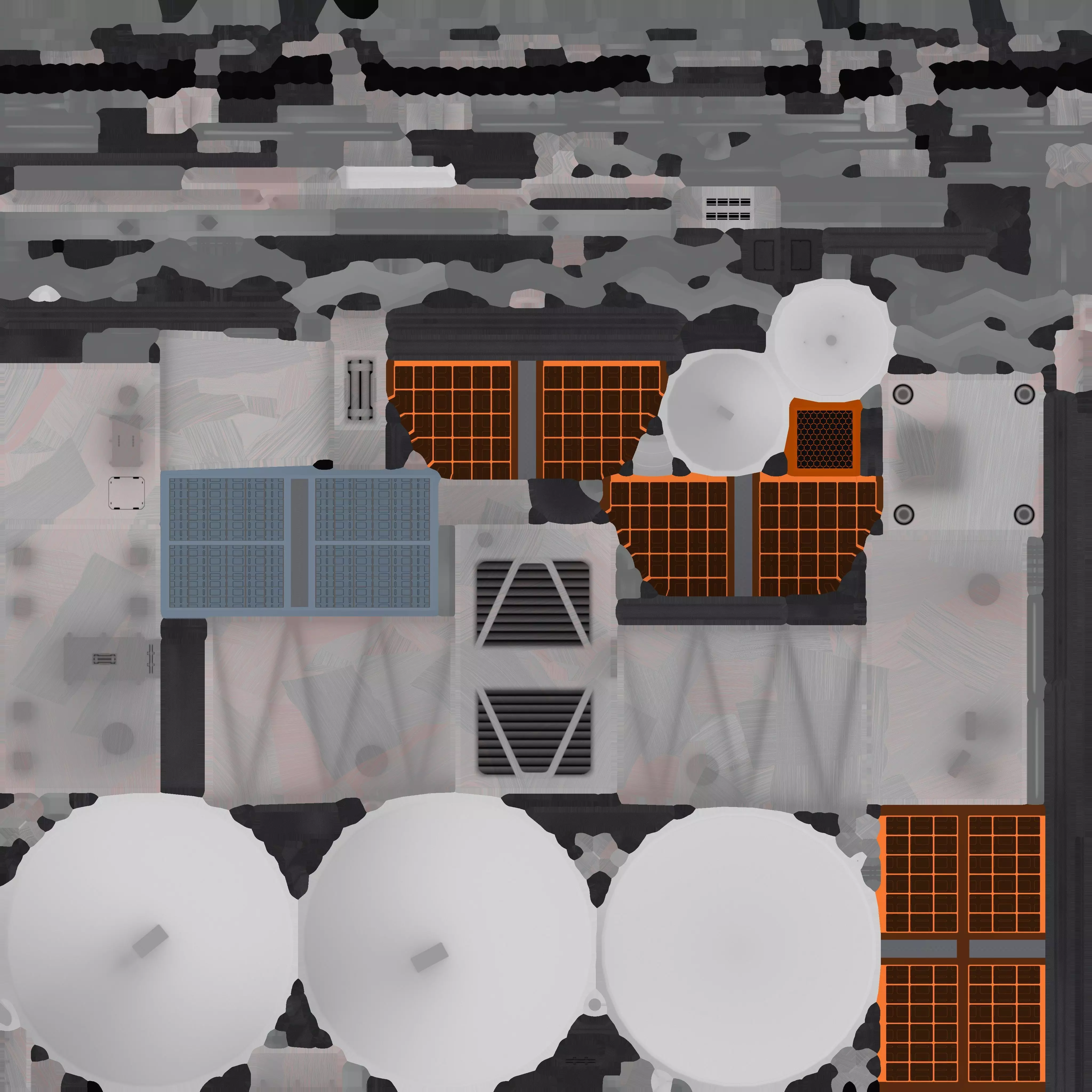 Weather Satellite Low-poly 3D model_13