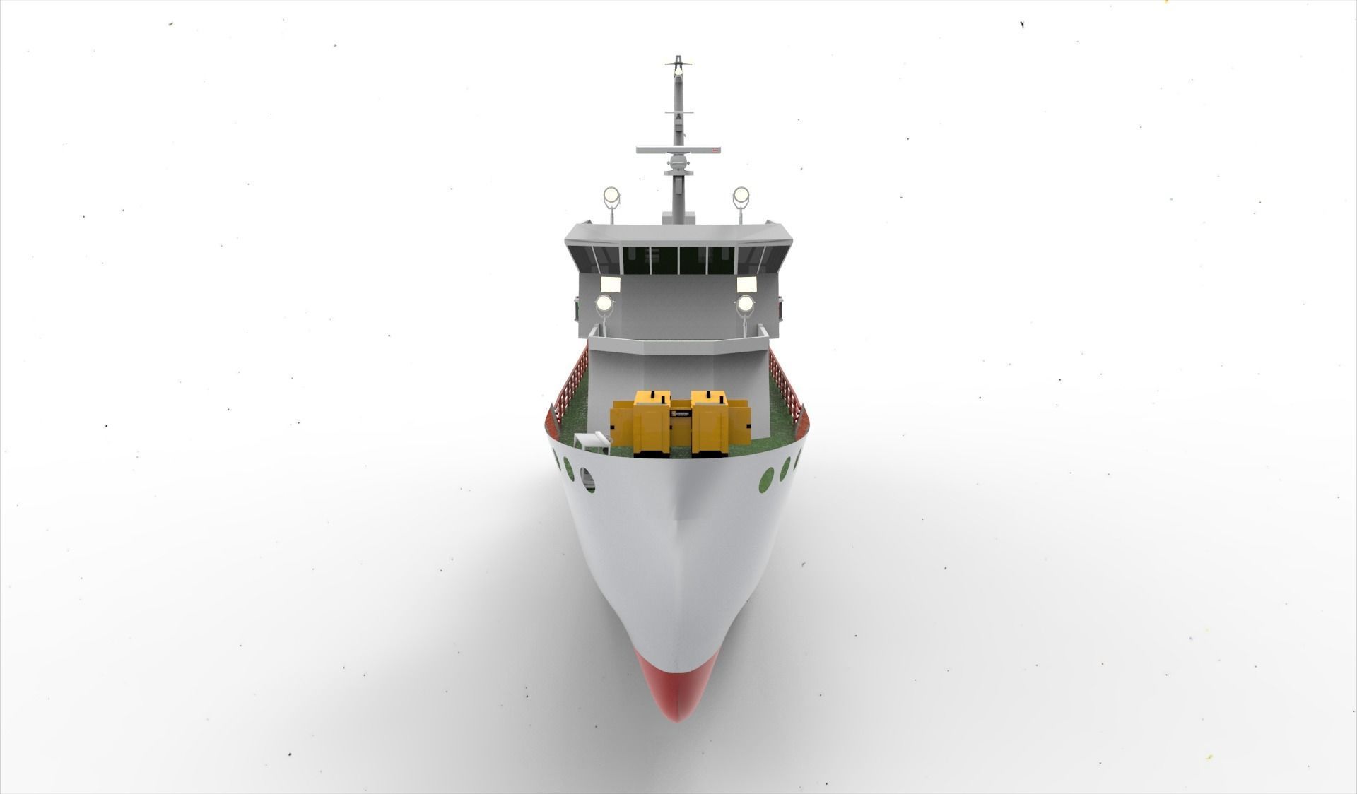 Rescue Tugboat 3D model_5