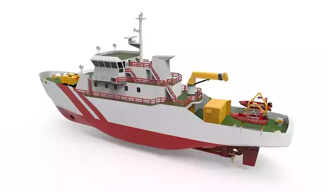 Rescue Tugboat 3D model