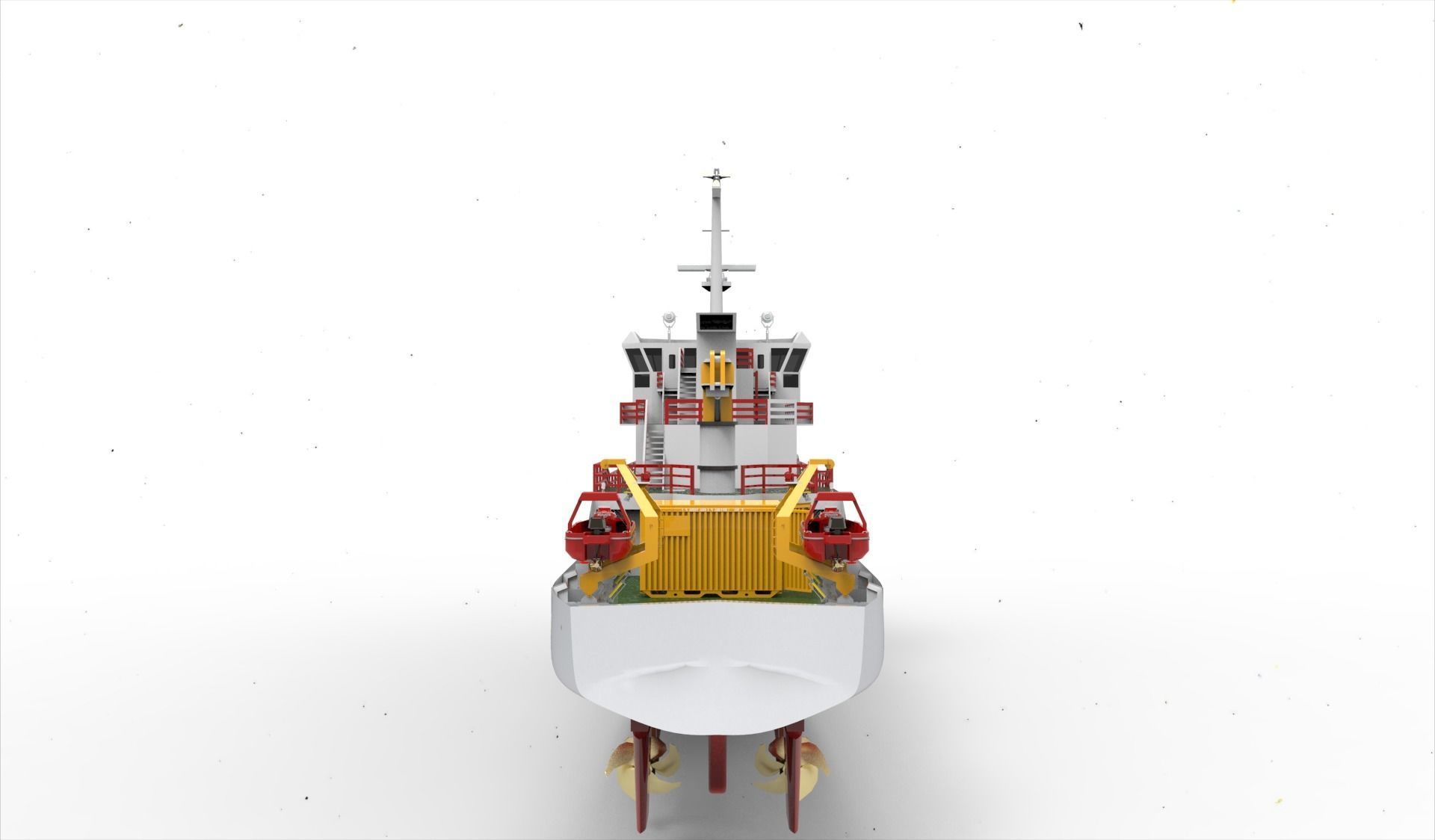 Rescue Tugboat 3D model_4