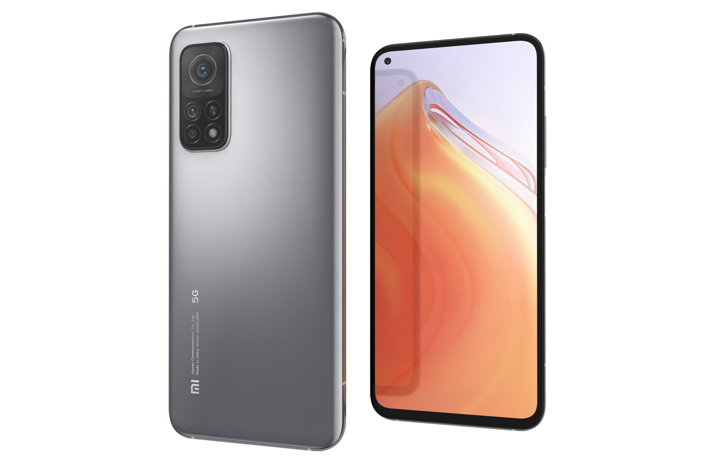 Xiaomi Mi 10T Lunar Silver 3D model_7