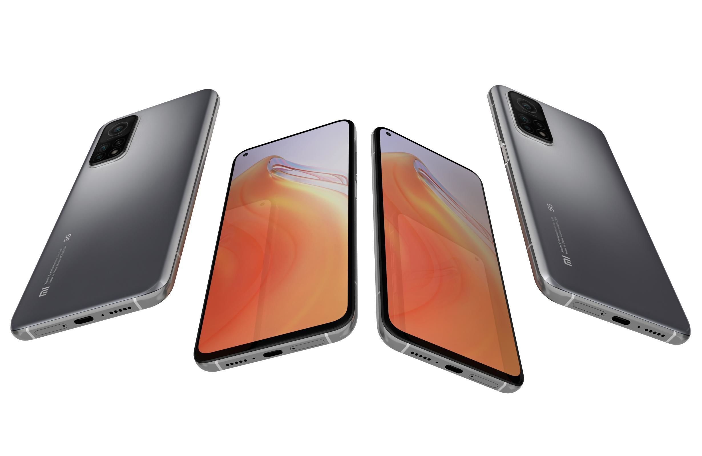 Xiaomi Mi 10T Lunar Silver 3D model_5