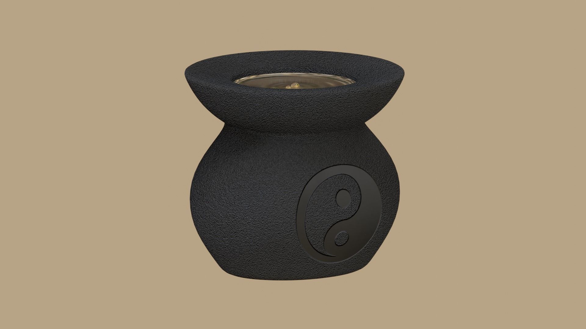 Aroma lamp  Yin Yang 3D model_7
