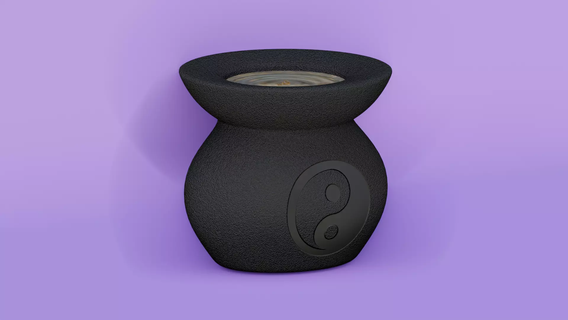 Aroma lamp  Yin Yang 3D model_0
