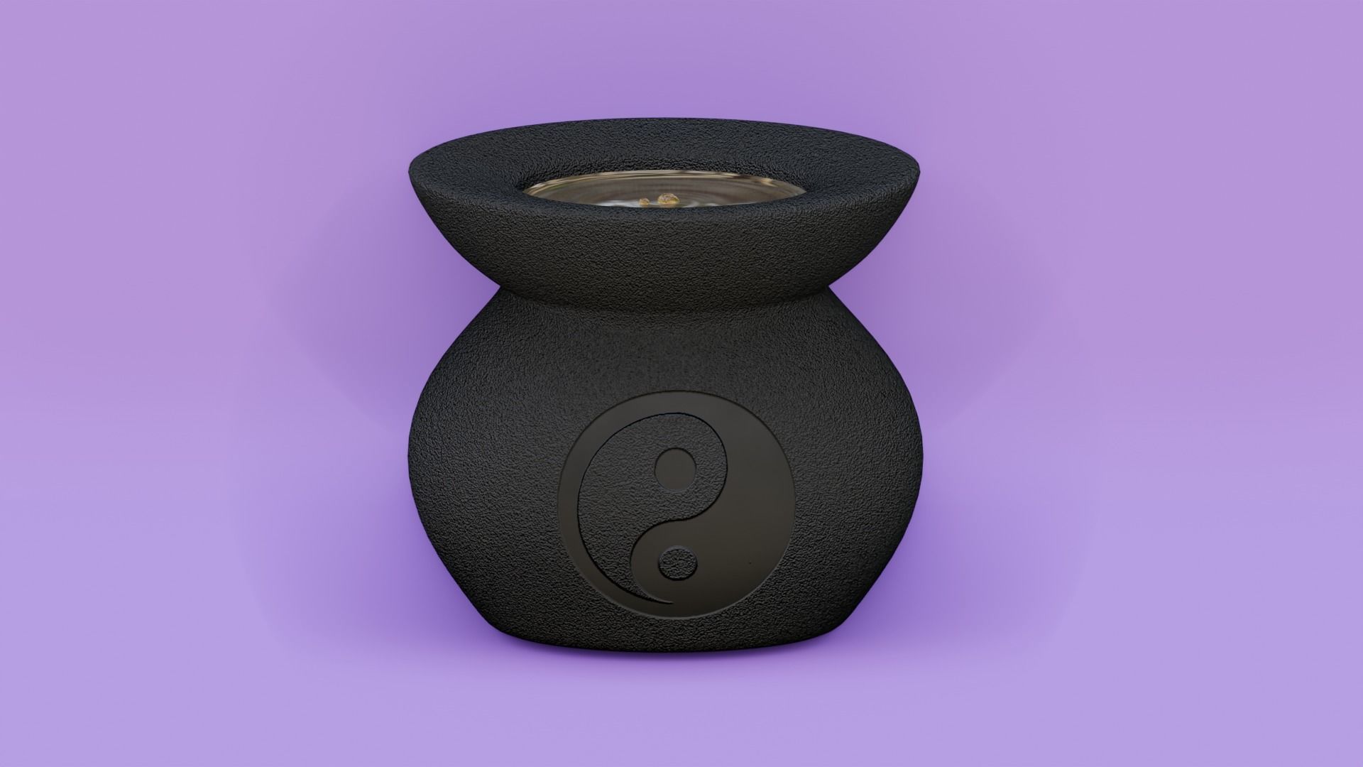Aroma lamp  Yin Yang 3D model_2