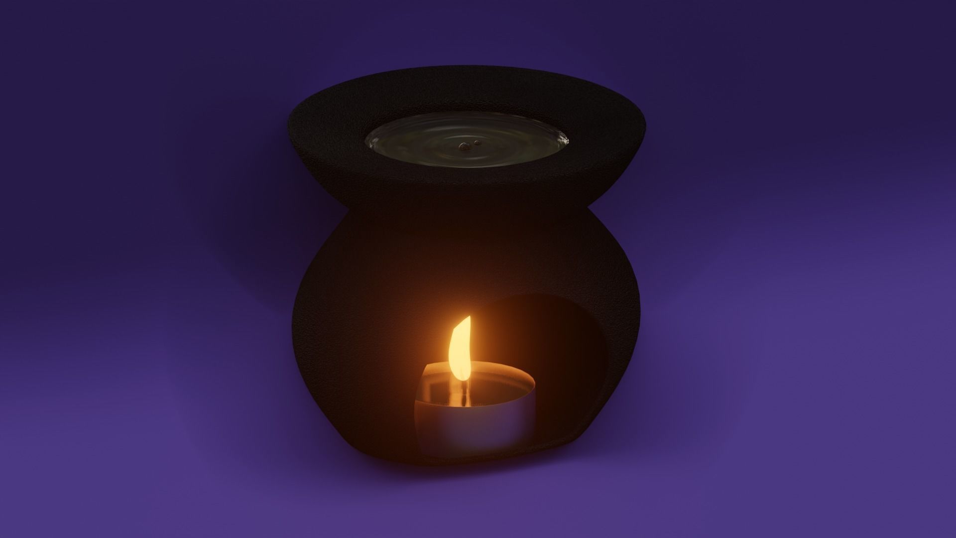 Aroma lamp  Yin Yang 3D model_4