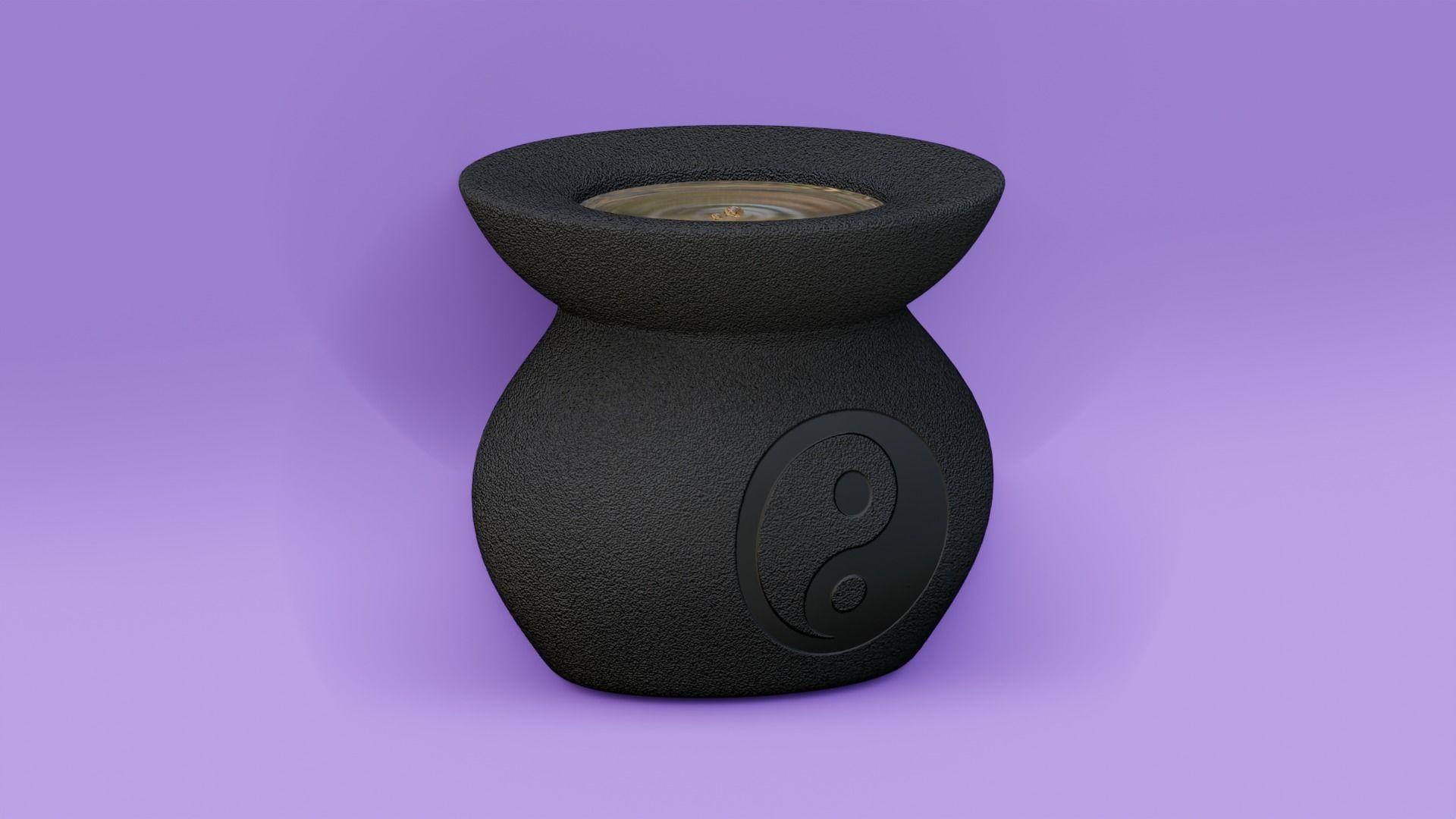 Aroma lamp  Yin Yang 3D model_1