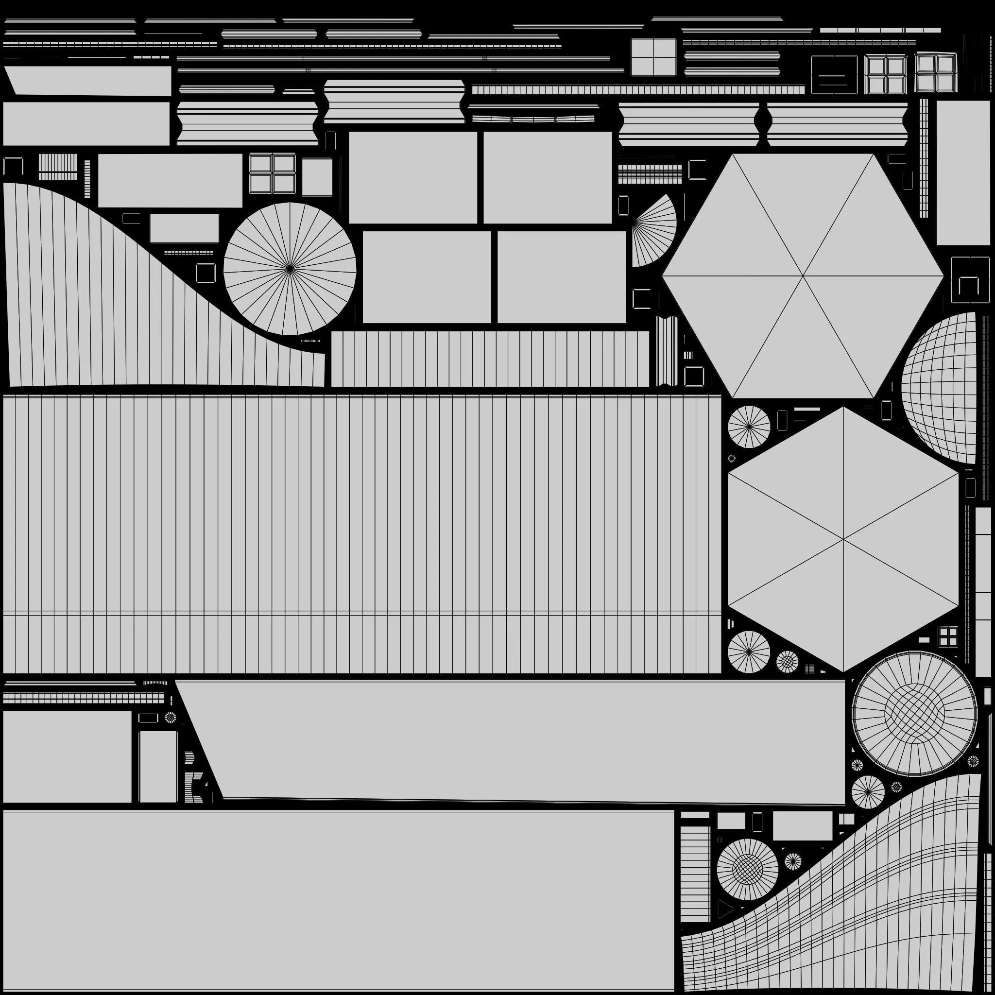 Space Telescope Low-poly 3D model_14