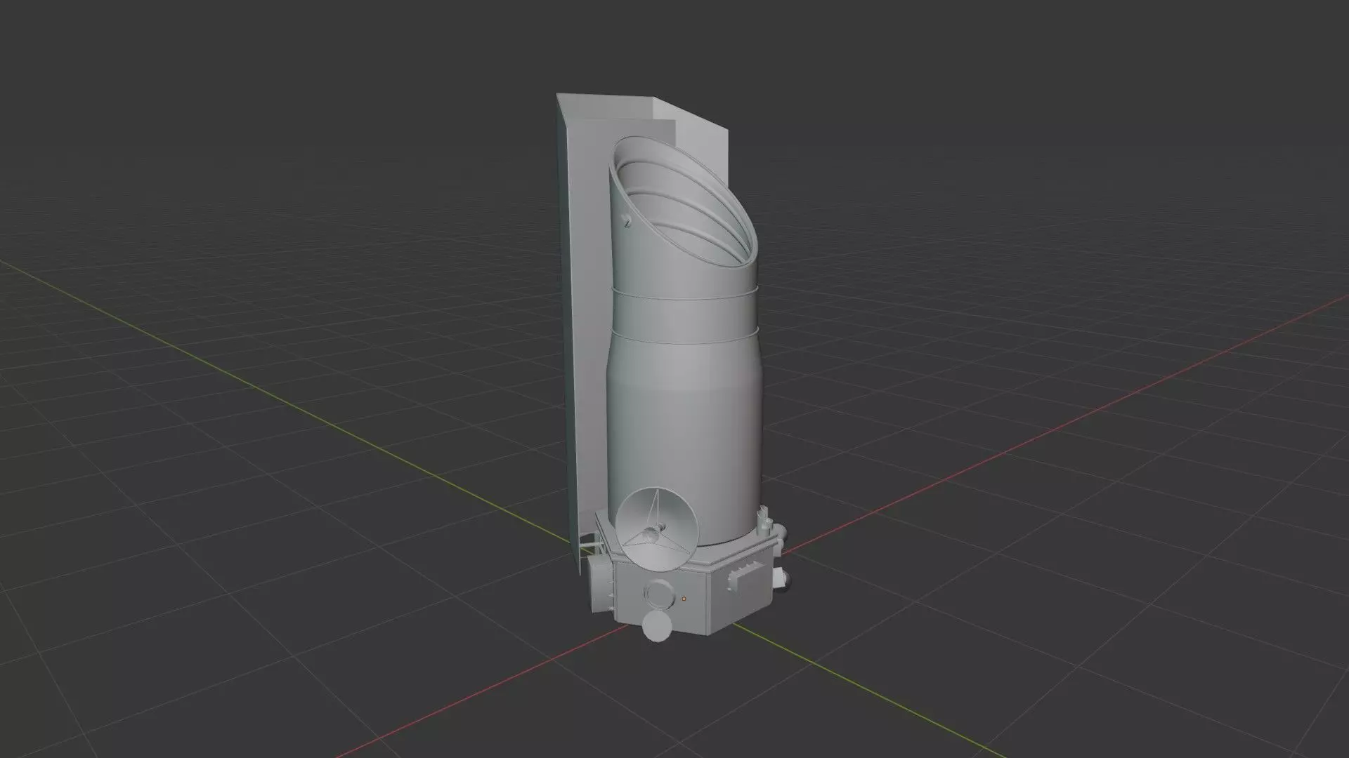 Space Telescope Low-poly 3D model_11