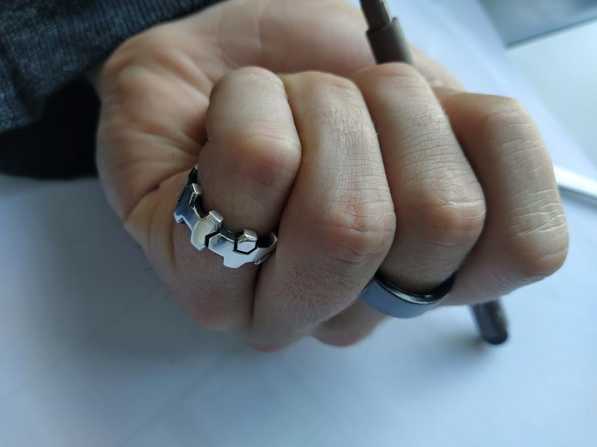 HEX Ring 3D print model_2