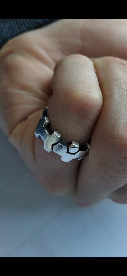 HEX Ring 3D print model_1