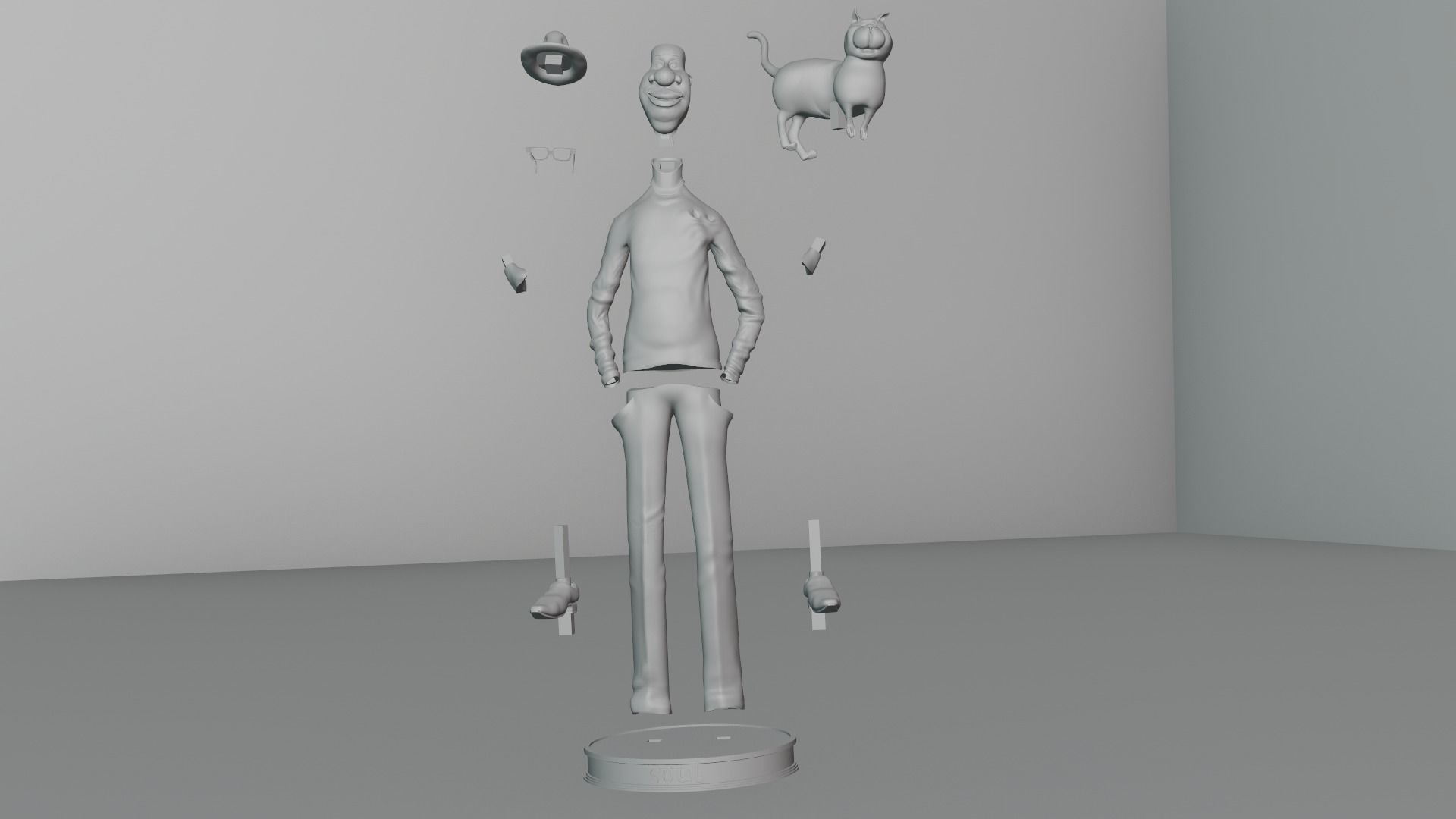 joe gradner 3D print model from soul pixar animation  3D print model_10